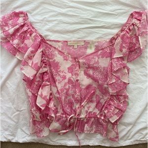 love shack fancy beautiful size medium top floral pink